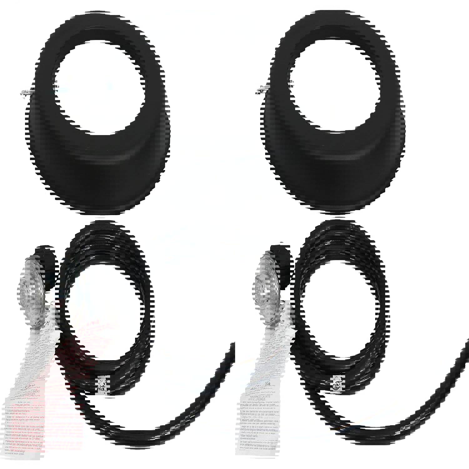 Sunnydaze Outdoor 30-Inch Cast Stone Propane Gas Fire Pit with Lava Rocks