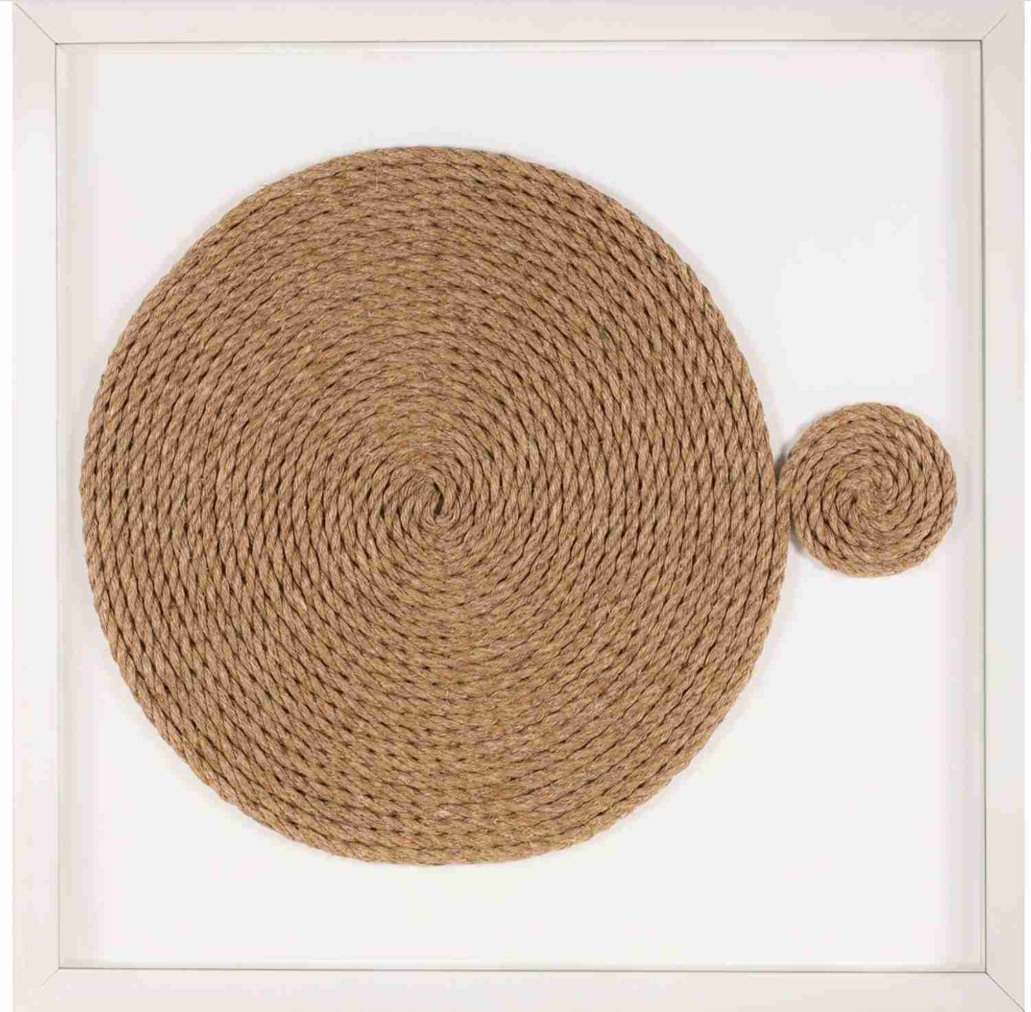 Unwind White Framed Wall Art by Natural Curiosities