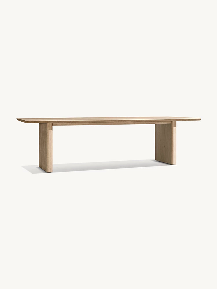 RH Balmain Rectangular Dining Table - Solid Teak/Aluminum, Customized Color