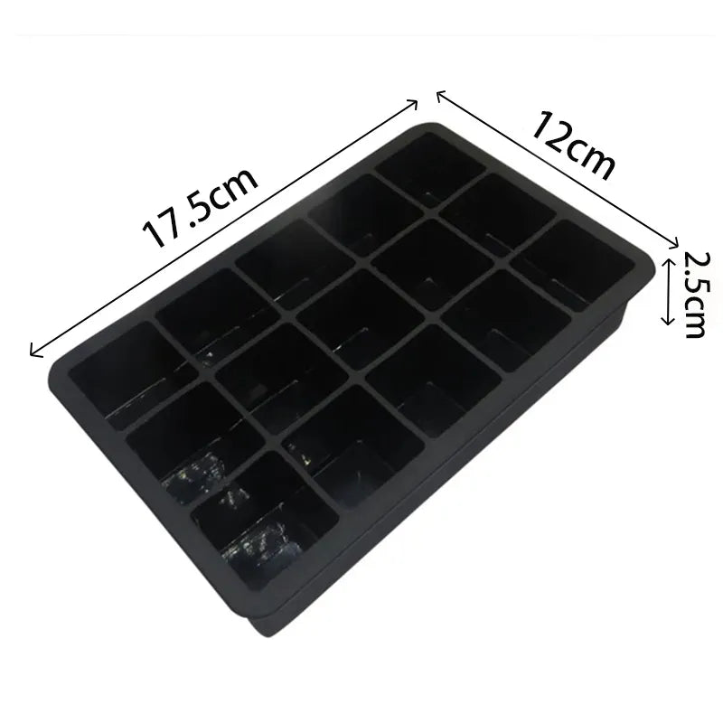 Large Food Grade Silicone Ice Cube Mold for DIY Cocktails, Whiskey, and More