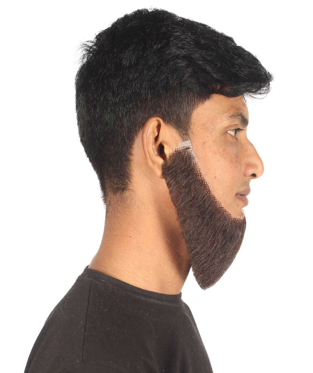 HPO Adult Mens Chin Curtain Style Long Beard Set | Multiple Color Options | HPO
