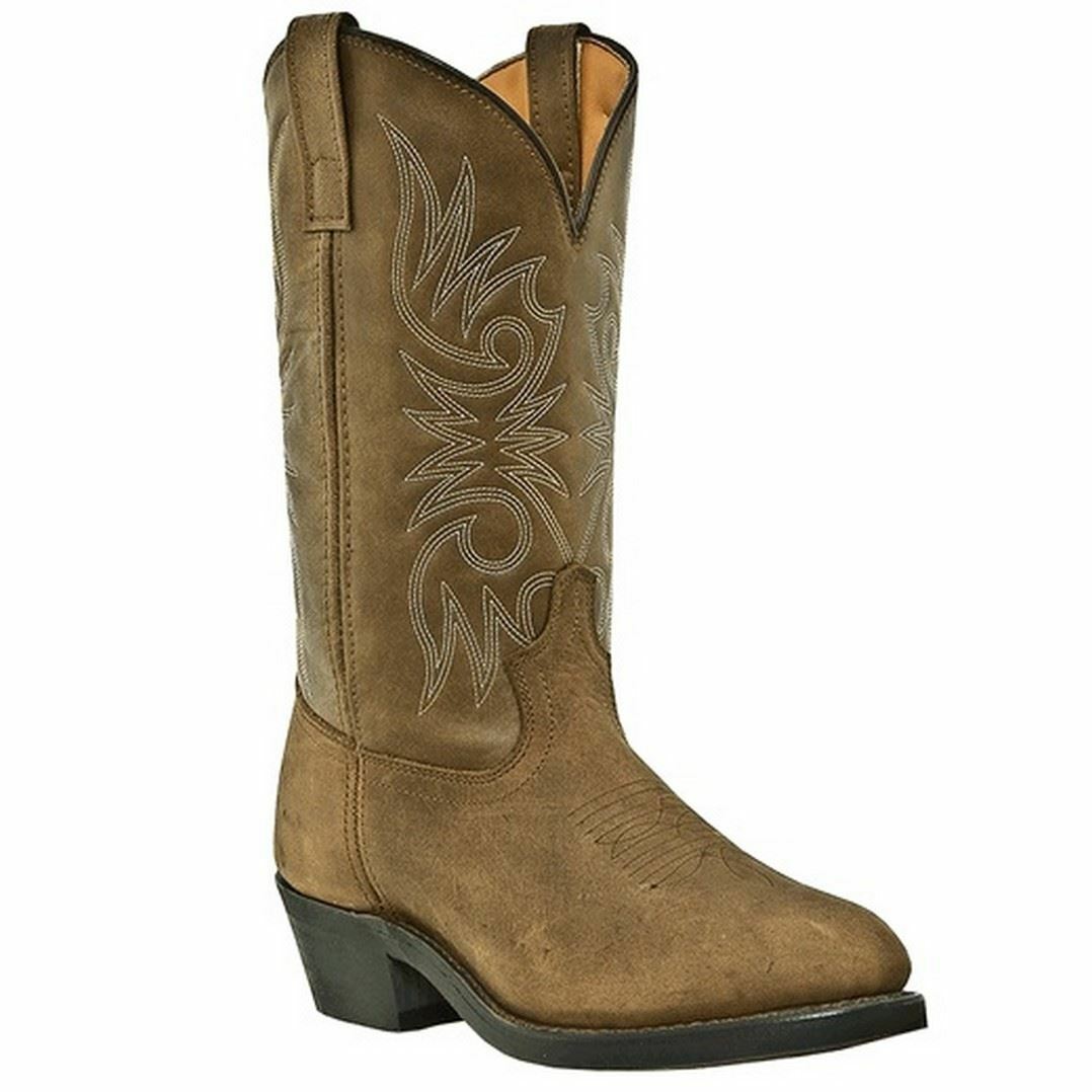 Laredo Mens Tan Distressed 12 Western Boots