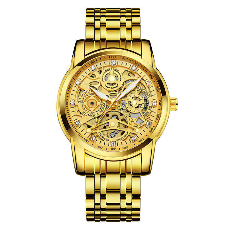 KIMSDUN NEW Fashion Trend Automatic Mechanical Watch for Men - Hollow Design, Sports, Waterproof (Model K-1975A)