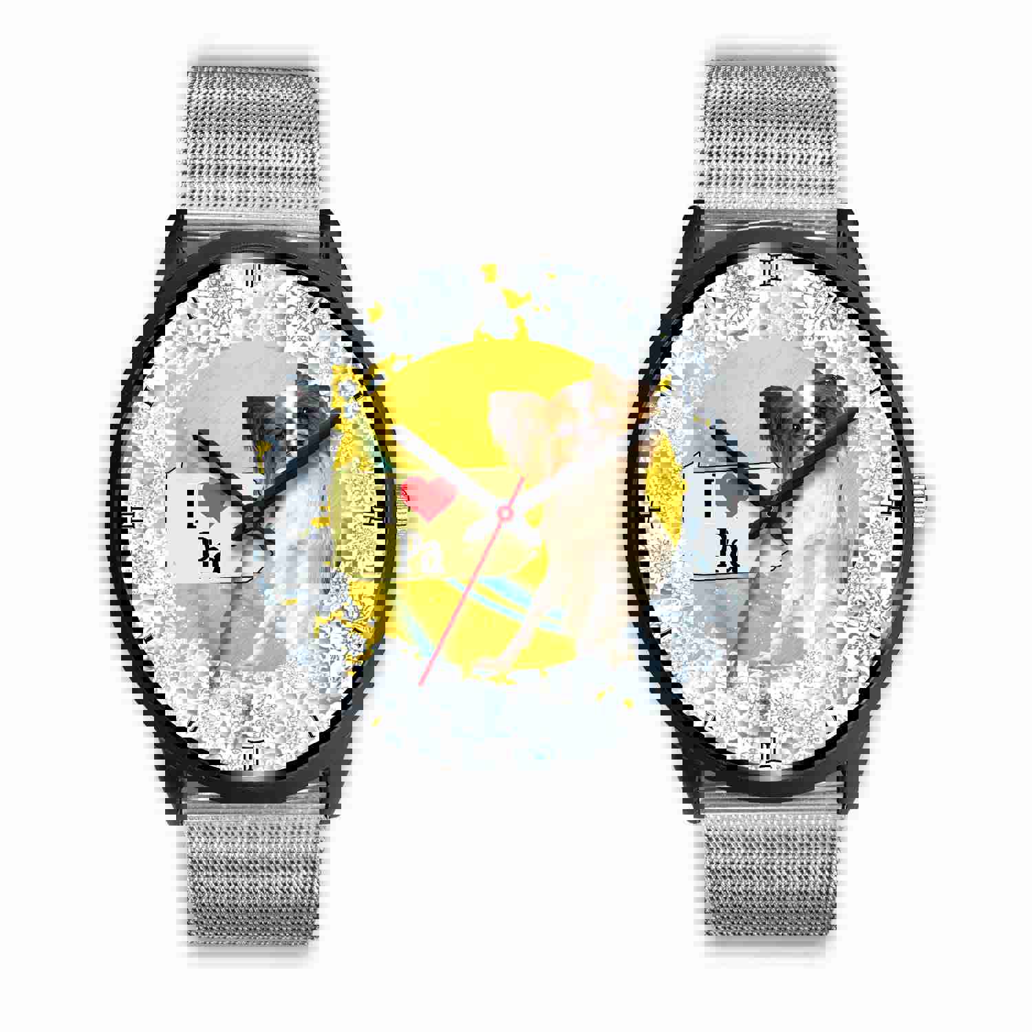 Papillon Dog Pennsylvania Christmas Special Wrist Watch