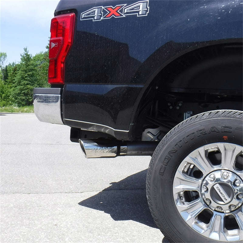 MBRP S5247AL Ford 4 Inch Exhaust Resonator Back Single Side Installer Series For 17-22 Ford F250/F350