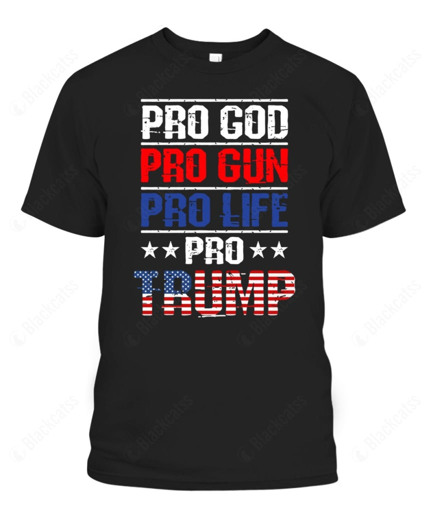 Pro God Gun Life Trump Graphic Apparel
