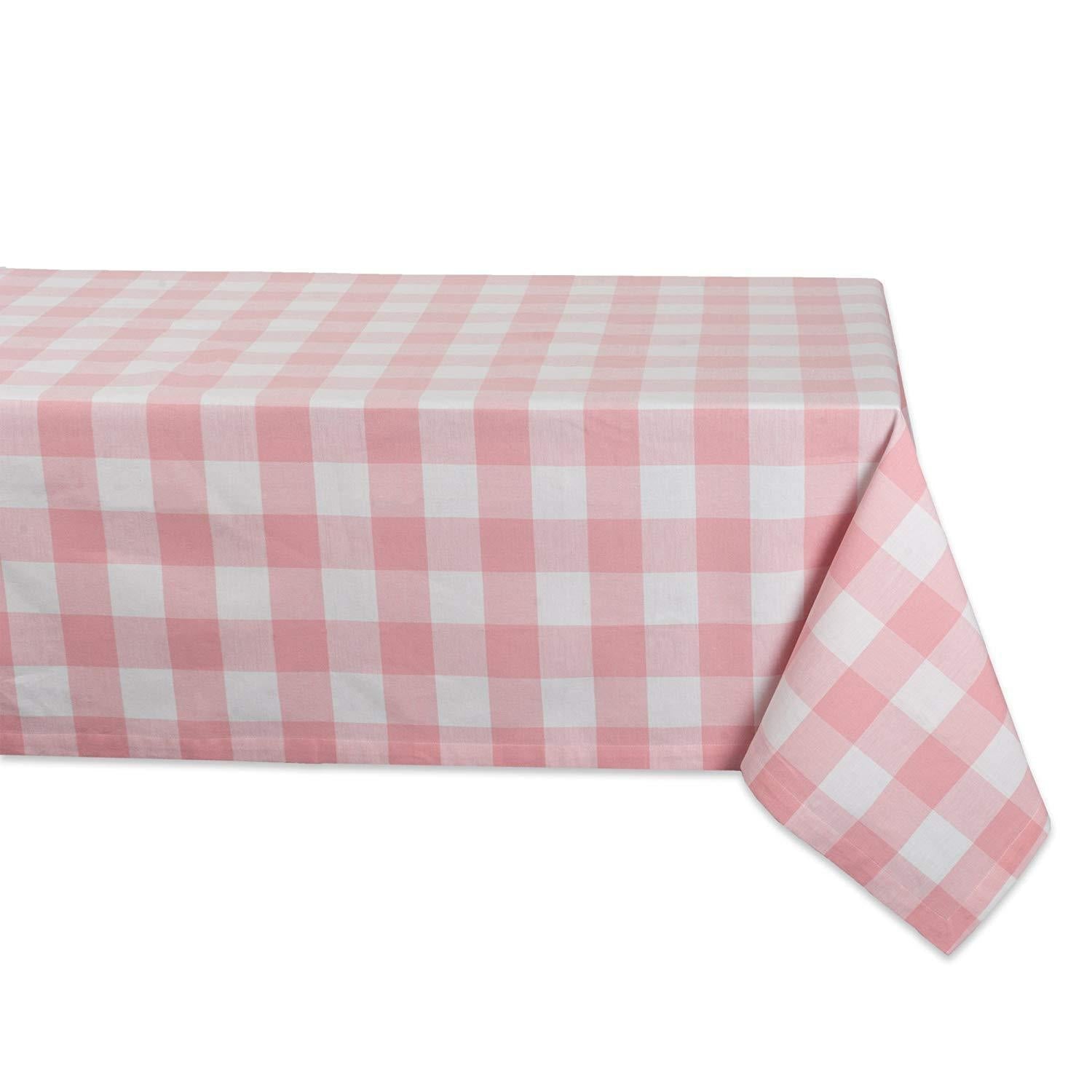 DII Cotton Buffalo Check Table Runner for Family Dinners, Gatherings, and Everyday Use (14x72, Orange & Black)