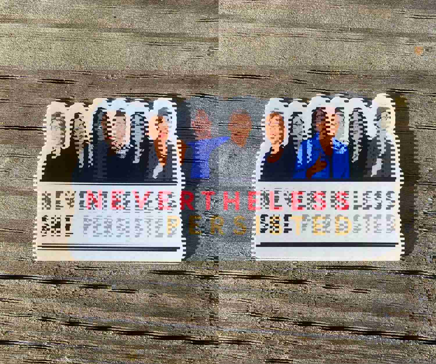 Nevertheless She Persisted Sticker - Tribute to Inspiring Women