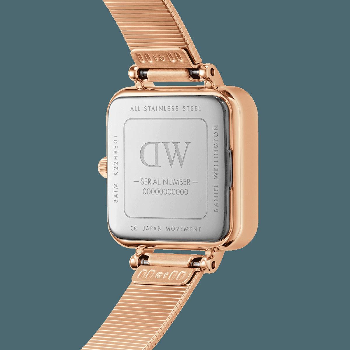 Quadro Studio Watch - Rose Gold Green