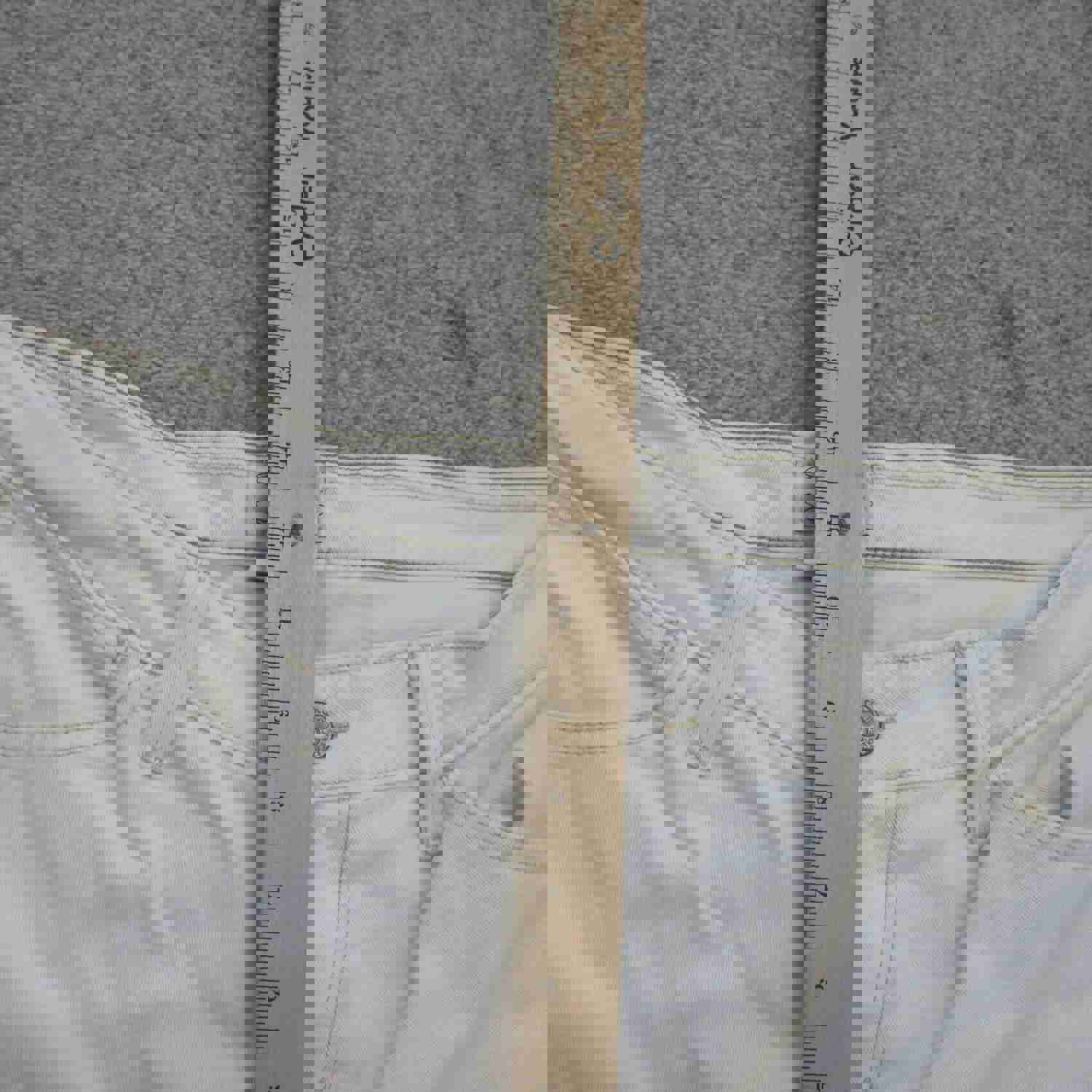Levis 545 Jeans Womens W33 White Casual Outdoor Low Boot Cut Leg Denim Stretch