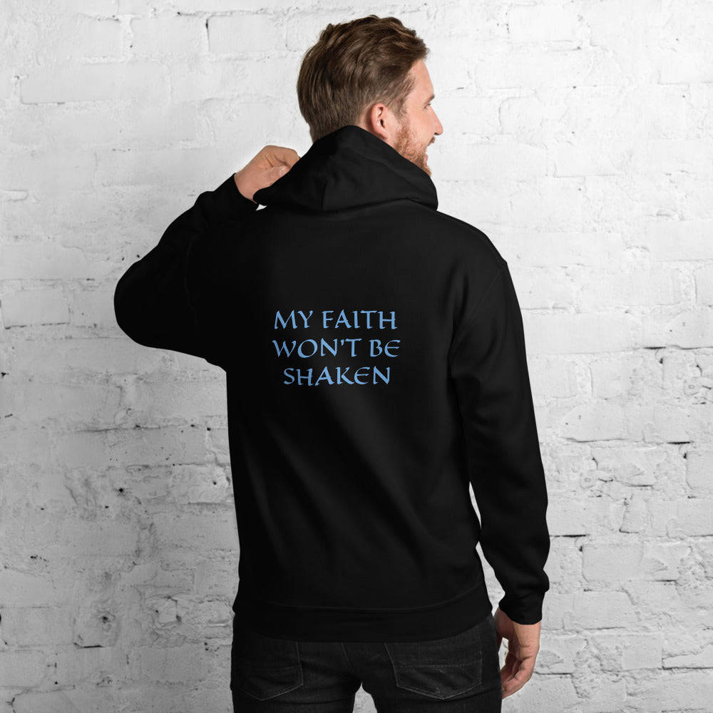 Men's Hoodie - MY FAITH WON'T BE SHAKEN