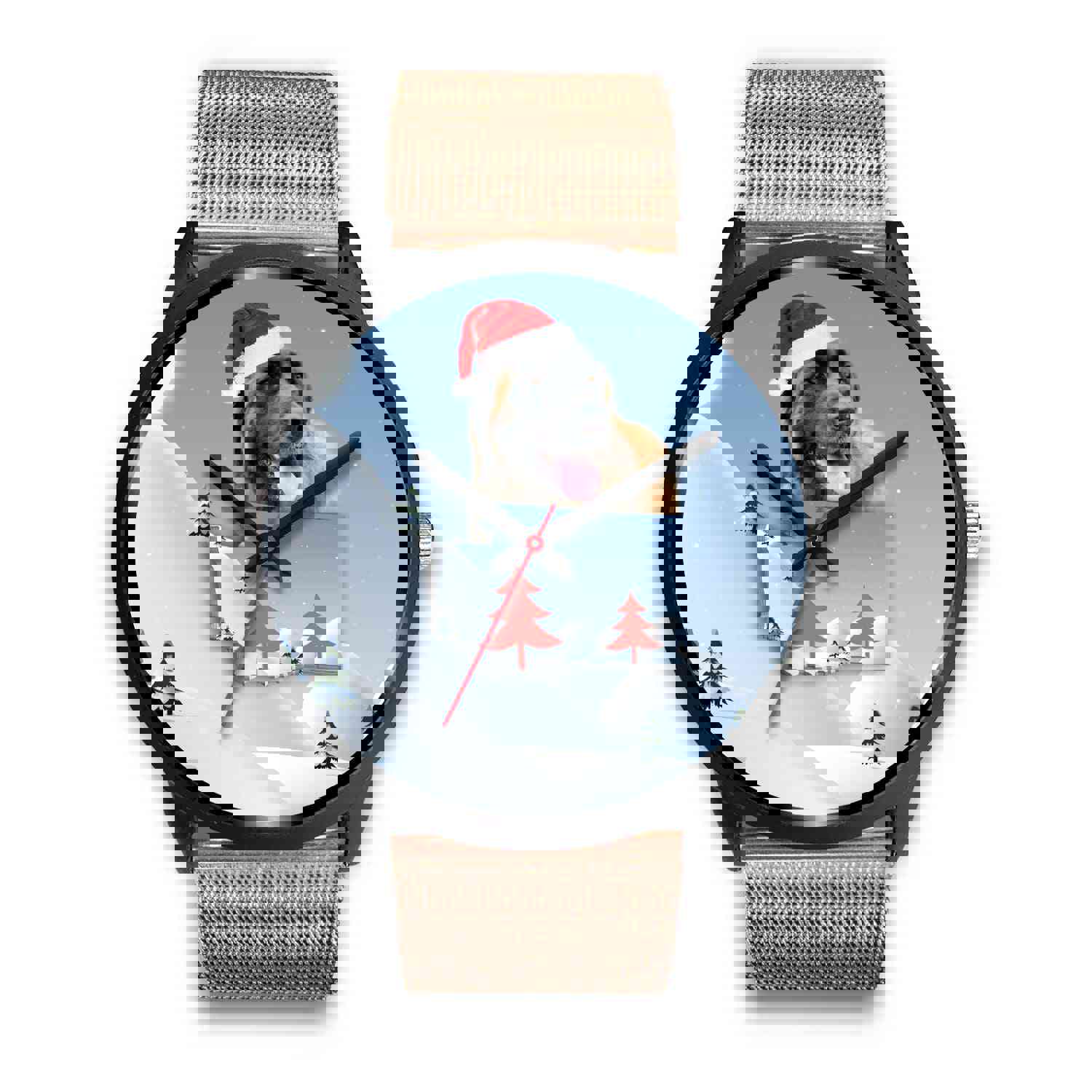 Leonberger Dog Washington Christmas Special Wrist Watch