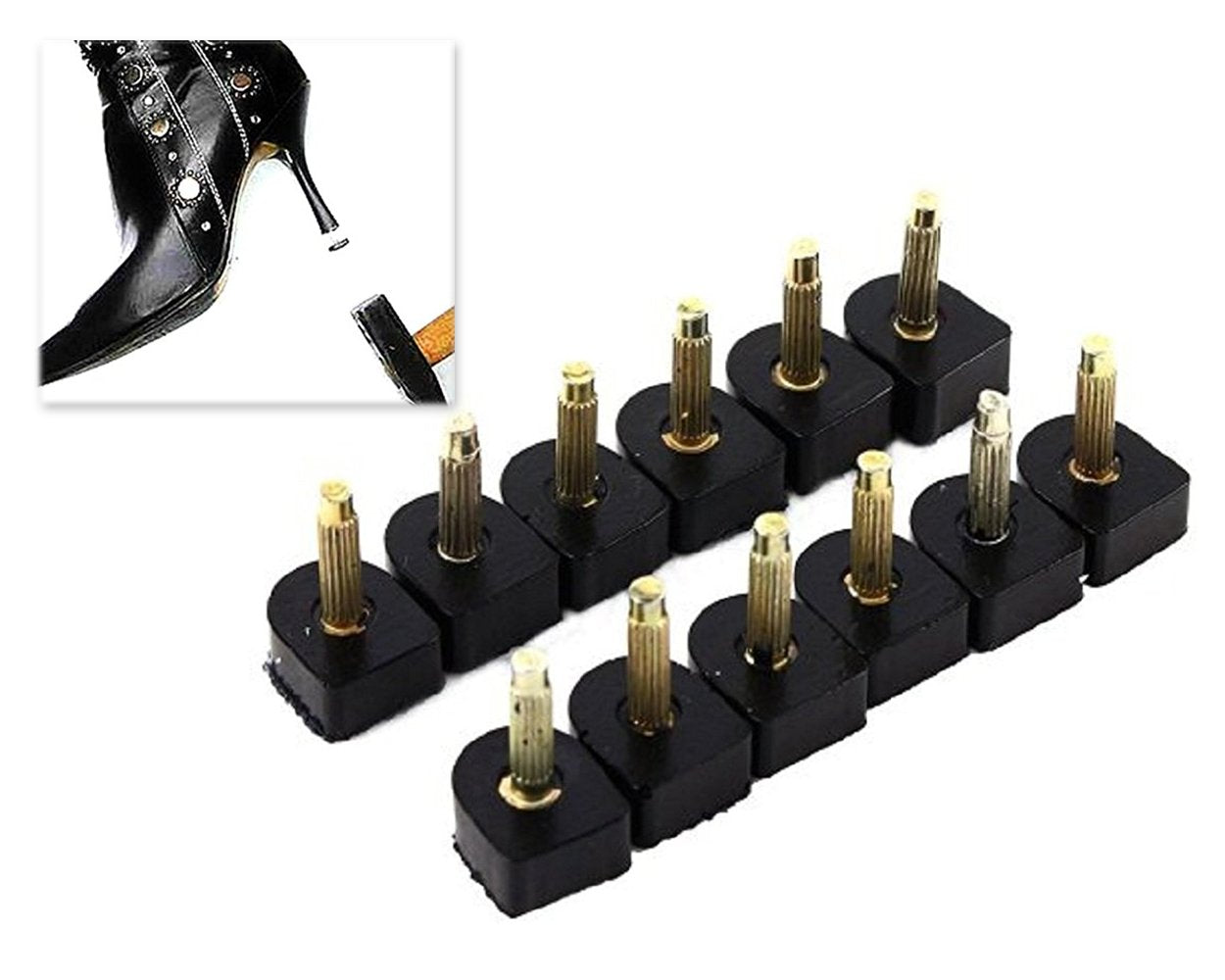 60 Pieces/ 30 Pairs TPU Heel Tips for High Heel Shoes Replacement