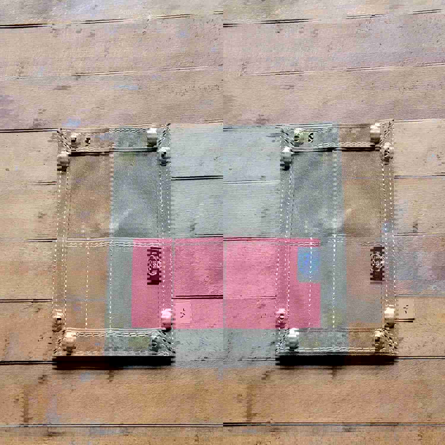 New Color Combos EDC Waxed Canvas Travel Tray 2.0 for Gear Organization