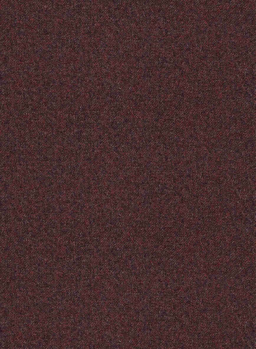 Italian Quelo Wine Twill Flannel Suit