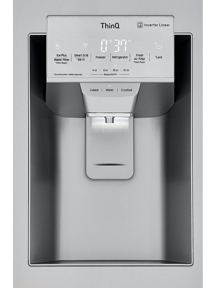 NEW: LRFXC2416S 24 cu. ft. Smart Wi-Fi Enabled Counter-Depth Refrigerator with Craft Ice™ Maker