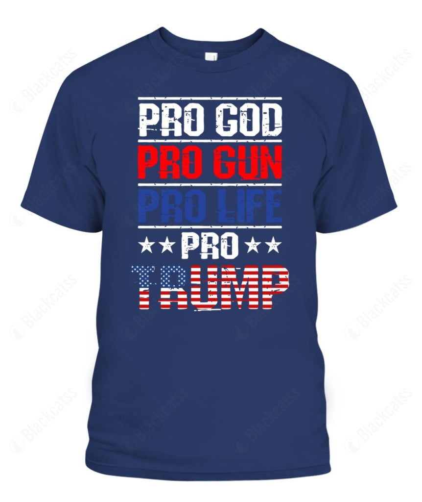 Pro God Gun Life Trump Graphic Apparel