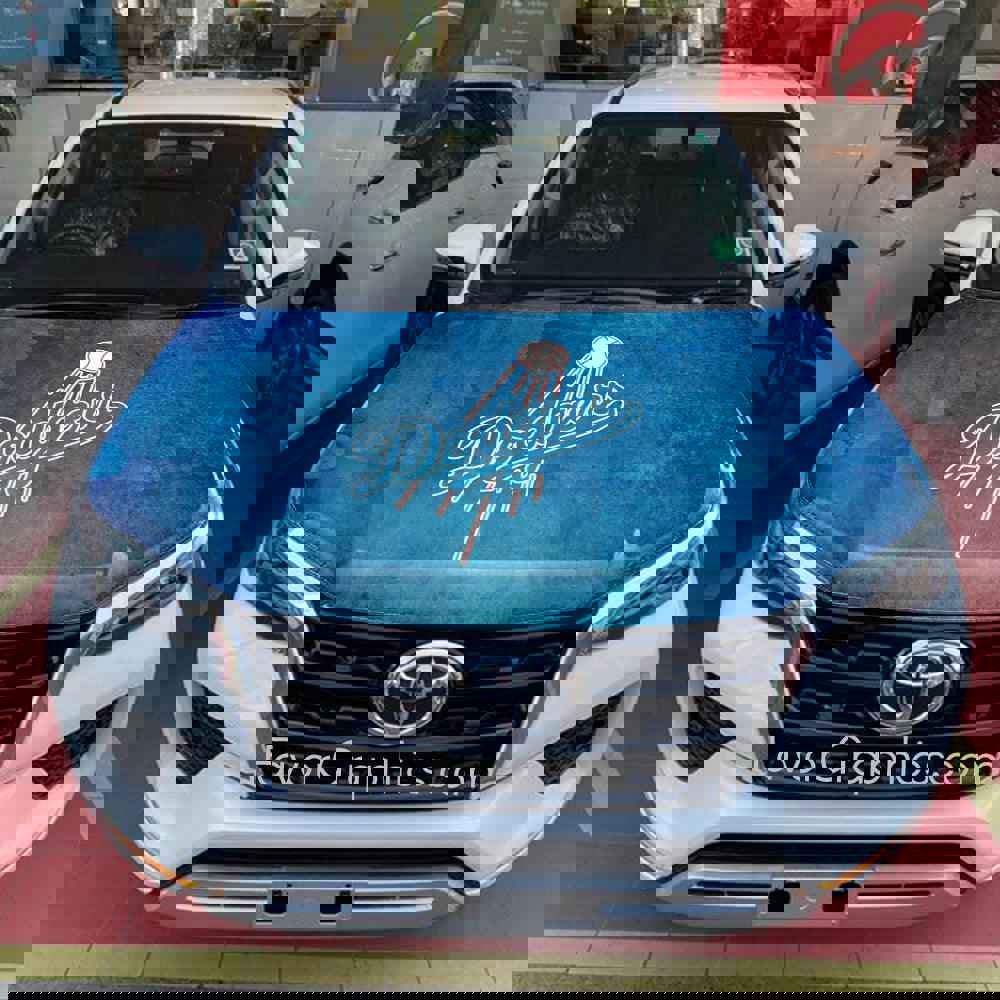Los Angeles Dodgers Itasha Car Vinyl Hood Wrap Decal Sticker