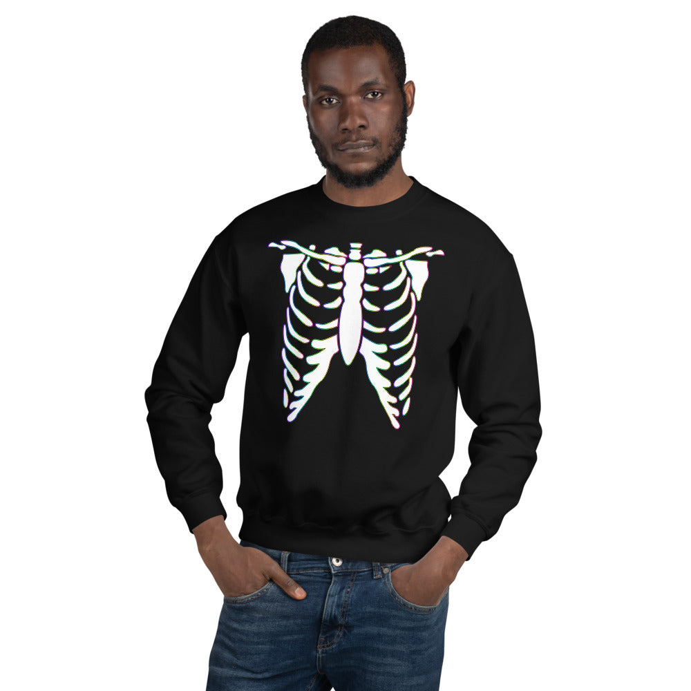 Rainbow Skeleton Unisex Sweatshirt - Warm & Stylish