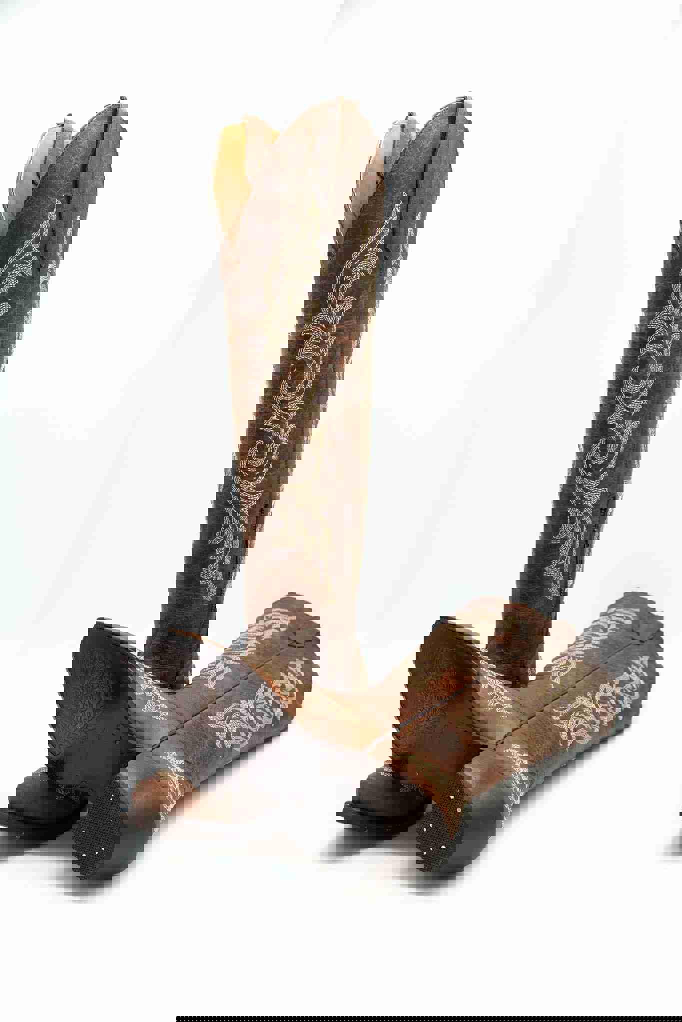 Jenny Tall Cowgirl Boot - Genuine Leather Western Boots