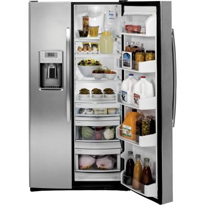 GE Profile 36-inch, 28.4 cu. ft. Side-by-Side Refrigerator with Ice and Water PSS28KSHSS
