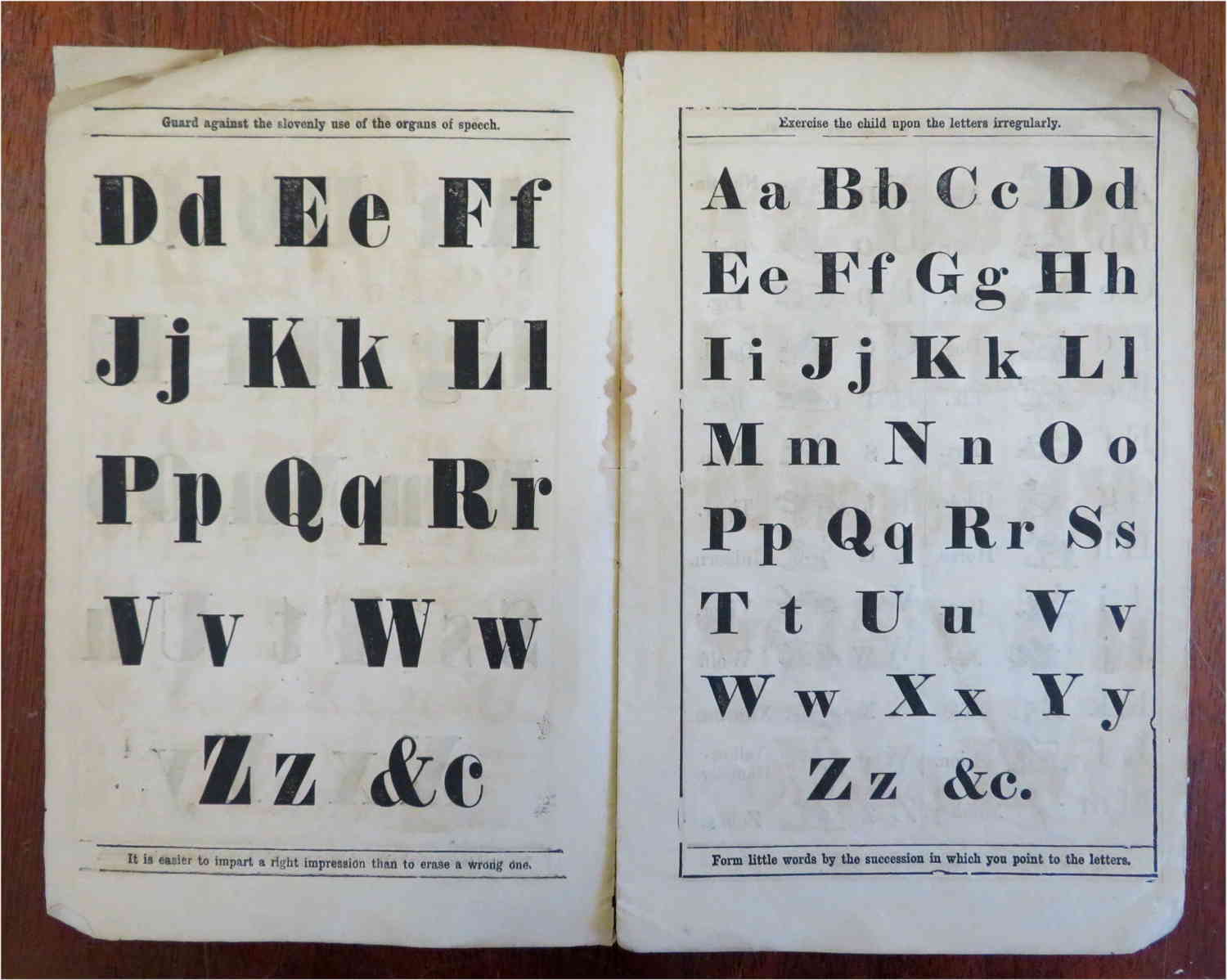 Antique Children's ABC Learning Book by Dean & Son, c. 1850