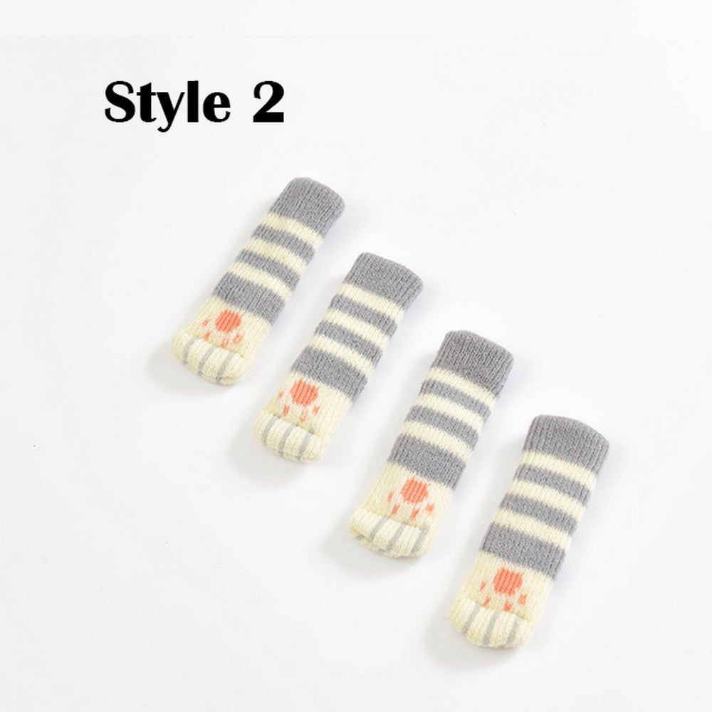 32PCS Cat Paw Design Chair Socks - Furniture Leg Protectors for Cat Lovers