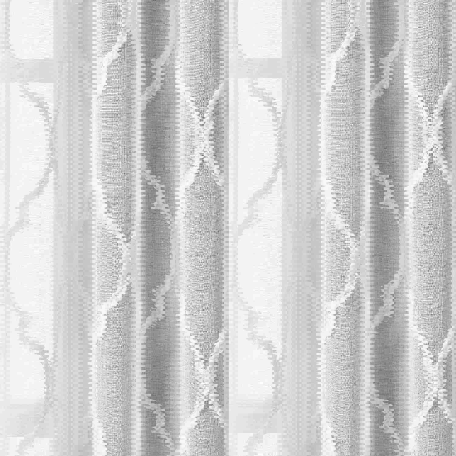 Avon Trellis Grommet Sheer Window Curtain Panel Set