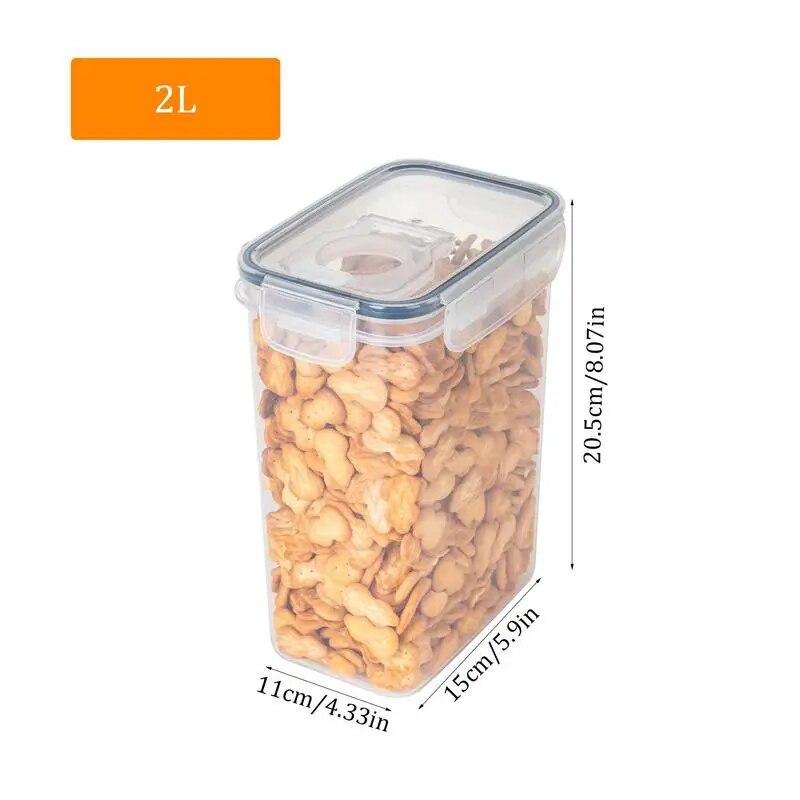 Airtight Grain Storage Container for Kitchen Dry Food Organization