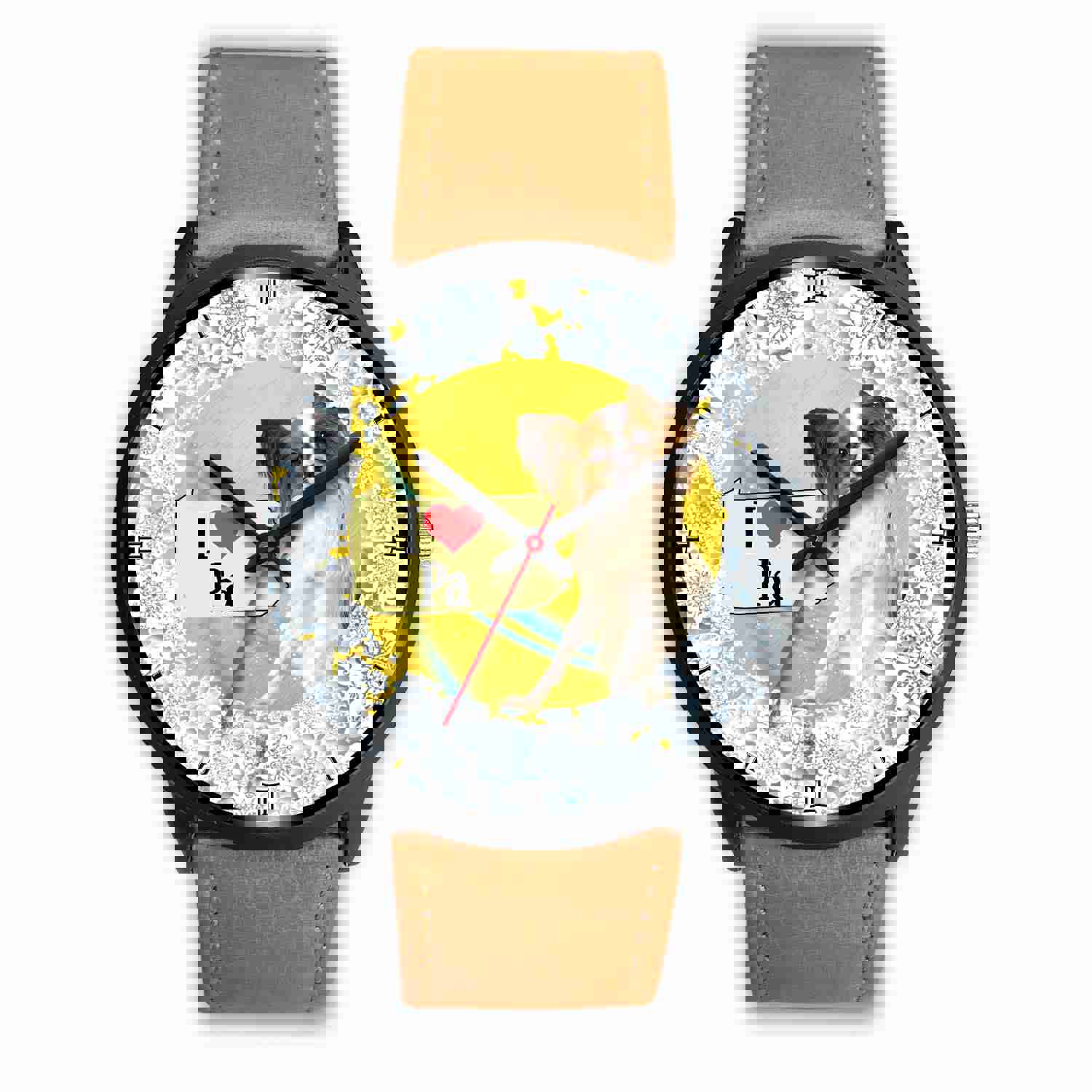 Papillon Dog Pennsylvania Christmas Special Wrist Watch