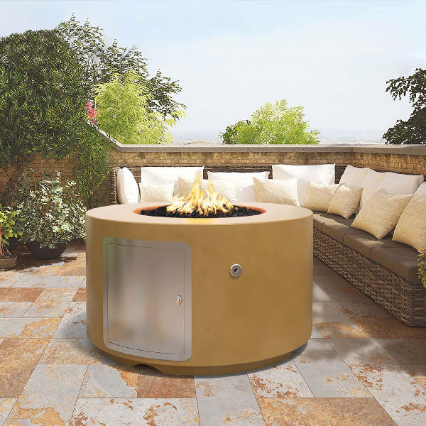 The Outdoor Plus 42 Chat Height Florence Concrete Gas Fire Pit