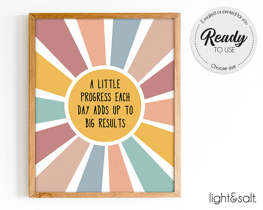 Growth Mindset Posters Set of 8 - Mental Health Decor