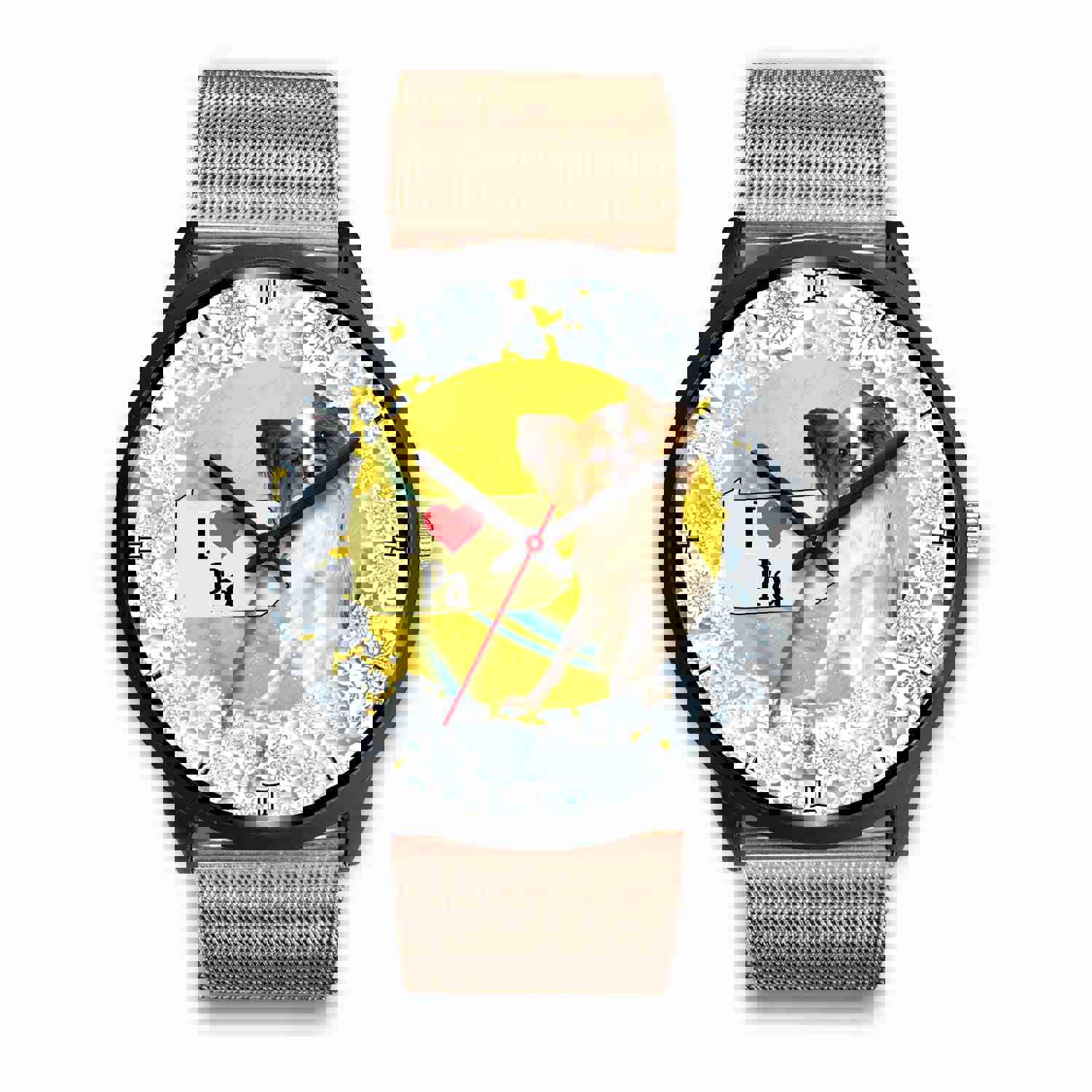 Papillon Dog Pennsylvania Christmas Special Wrist Watch