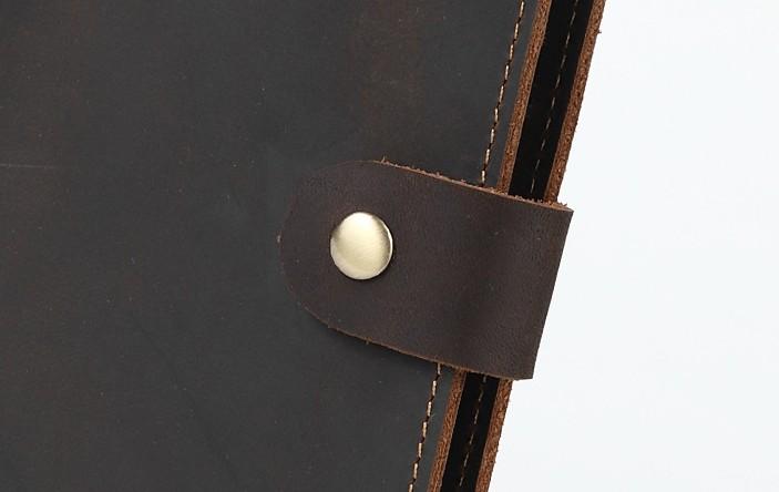 Cool Leather Men's Small Passport Wallet Slim Travel Wallets for Men