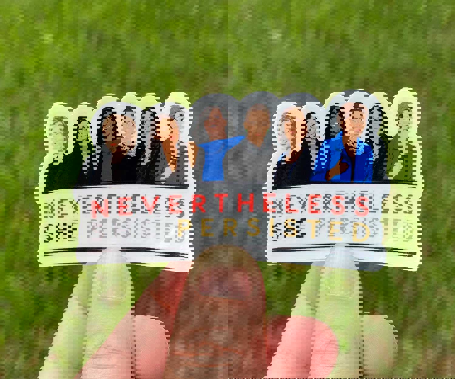 Nevertheless She Persisted Sticker - Tribute to Inspiring Women