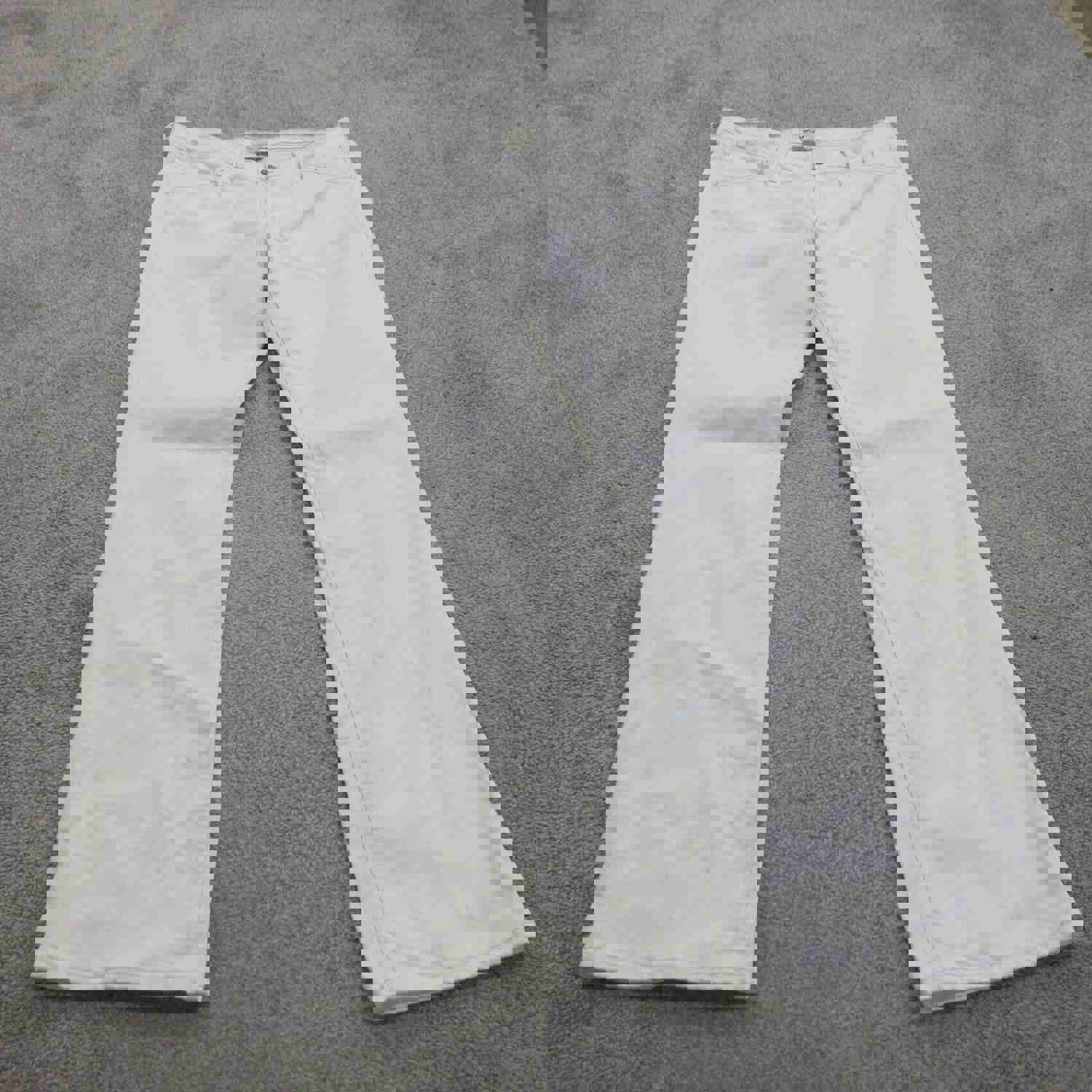 Levis 545 Jeans Womens W33 White Casual Outdoor Low Boot Cut Leg Denim Stretch