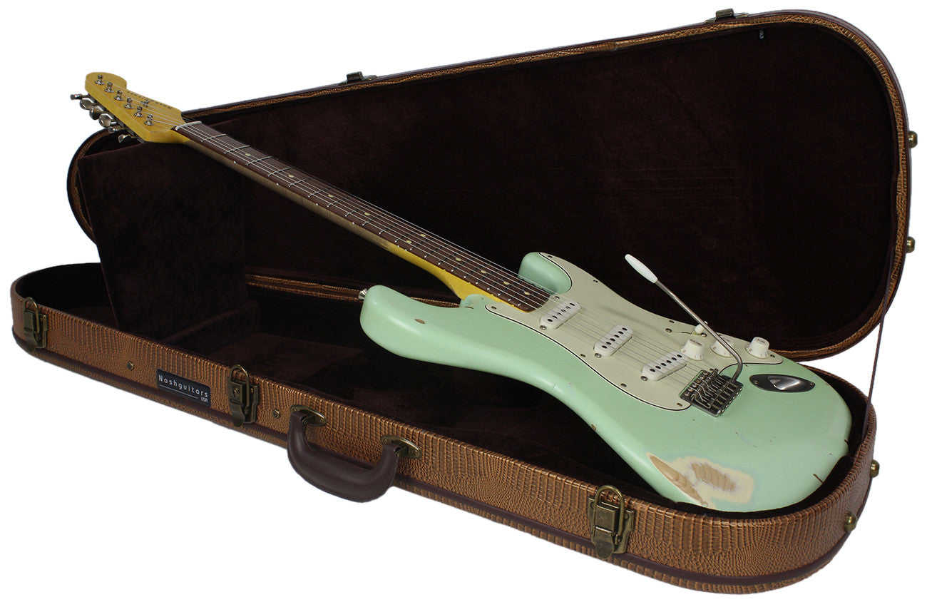 Nash S-63 Guitar, Surf Green, Medium Aging - Vintage Strat Model with Lollar Pickups