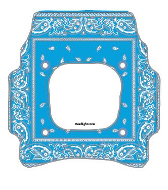 Front Headlight Plate Replica Decal for Super73 Rx / Adventure Series