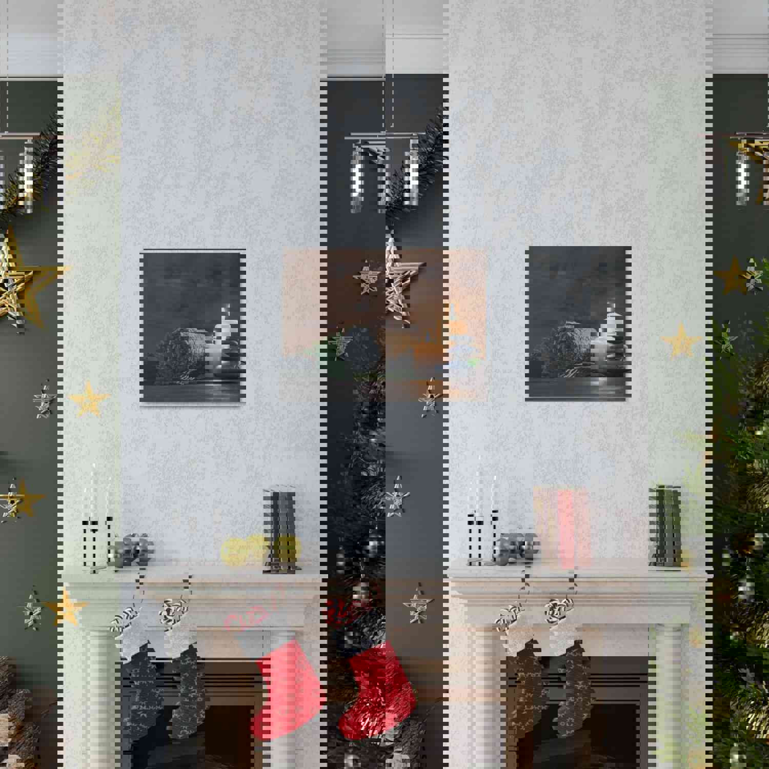 Fern Forest Floral Nature Photography Canvas Wall Art - Ready-to-Hang Home Decor