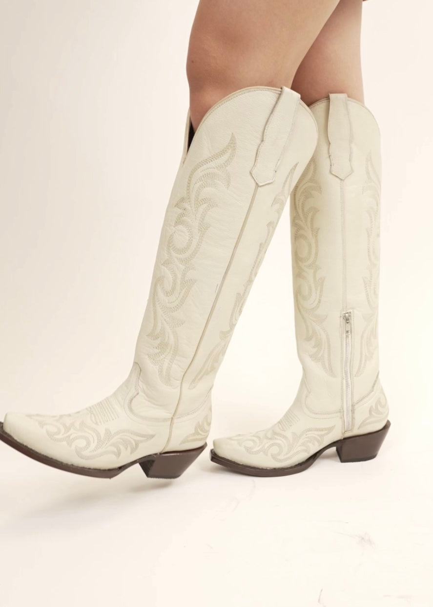Jenny Tall Cowgirl Boot - Genuine Leather Western Boots