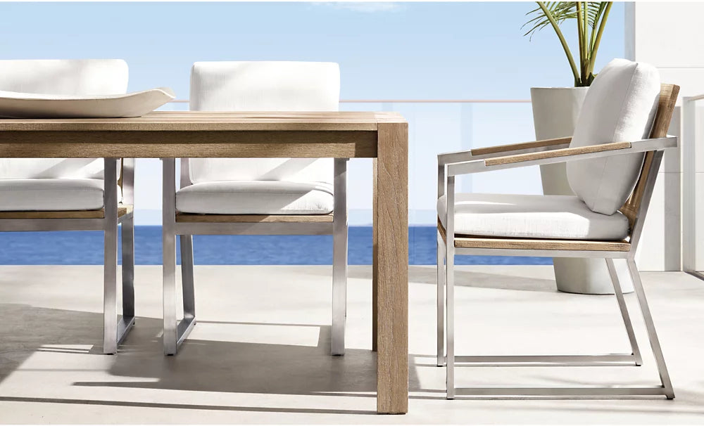 RH Aegean Rectangular Dining Table