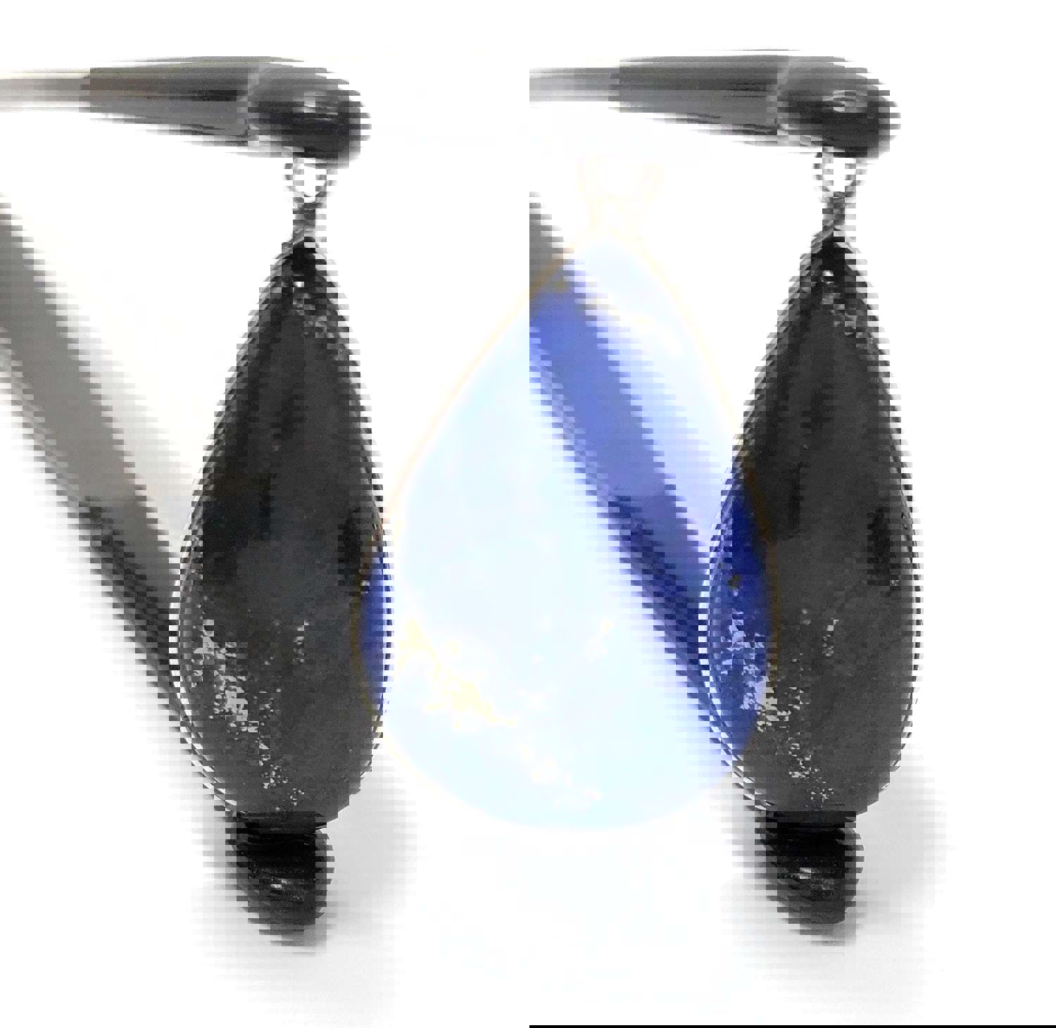 Sterling Silver Natural Lapis Lazuli Charm for Jewelry Making