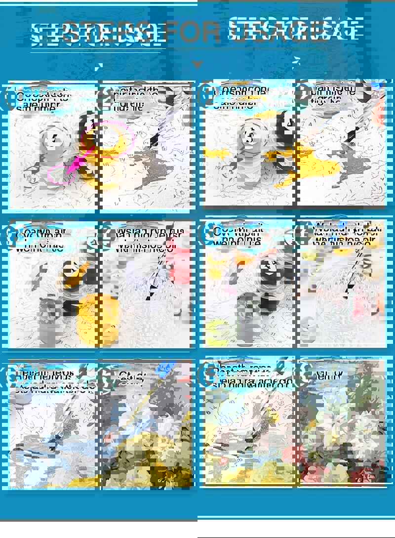 Paint By Number Kit for Adults 16x20 Flowers - DIY Acrylic Painting By Numbers - Easy Paint By Numbers Kit