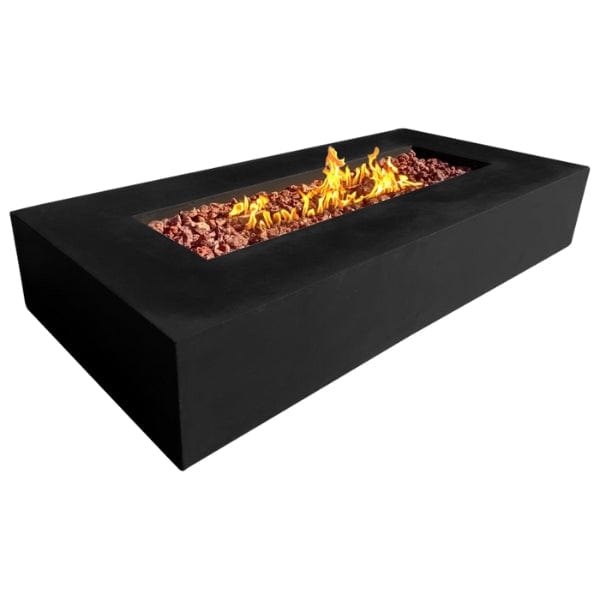 Stonelum Manhattan 03 Rectangular Concrete Fire Pit - Premium Outdoor Fire Experience