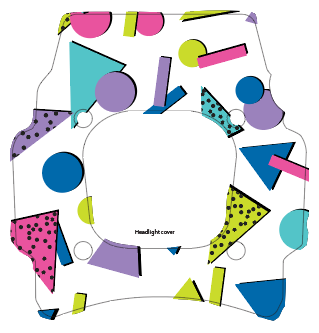 Front Headlight Plate Replica Decal for Super73 Rx / Adventure Series