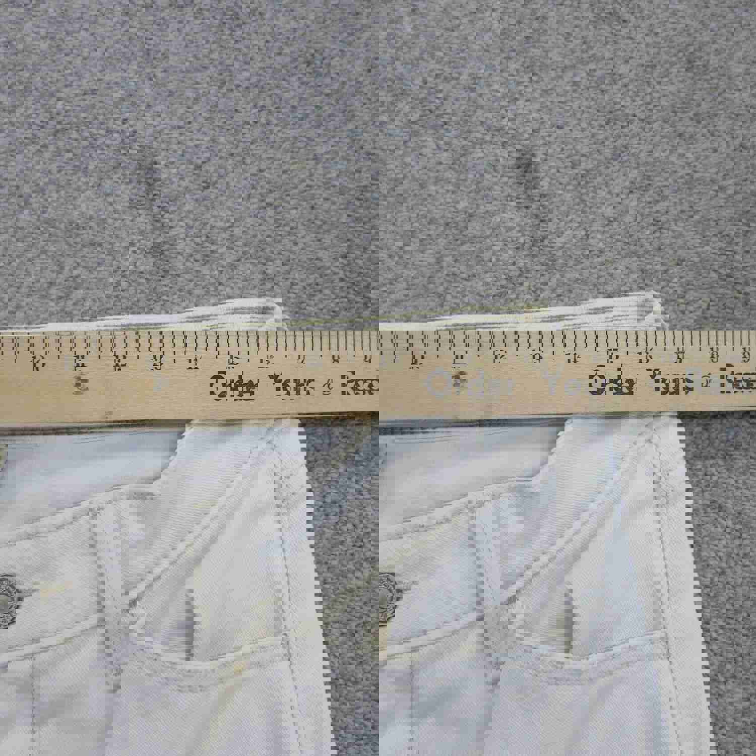 Levis 545 Jeans Womens W33 White Casual Outdoor Low Boot Cut Leg Denim Stretch