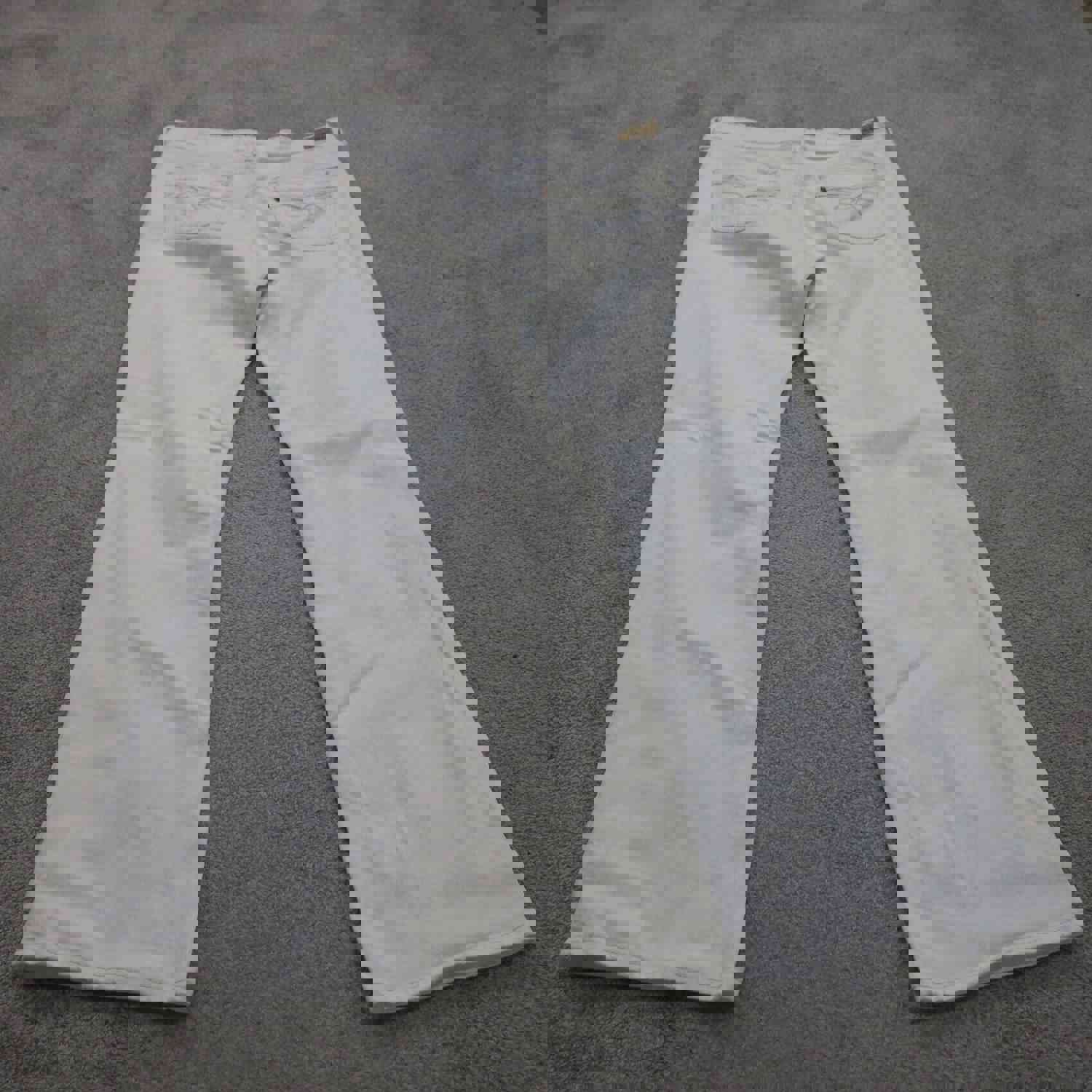 Levis 545 Jeans Womens W33 White Casual Outdoor Low Boot Cut Leg Denim Stretch