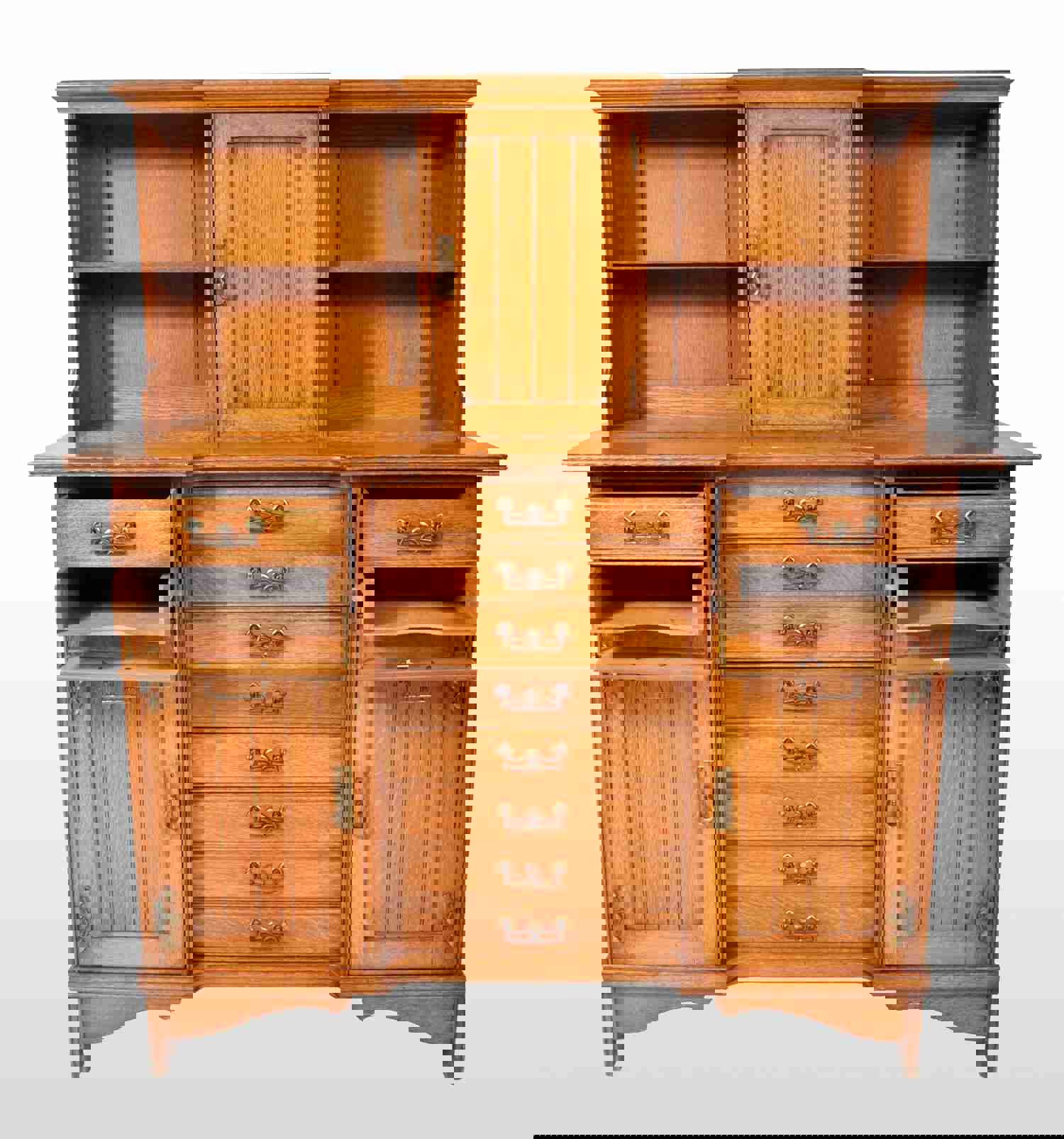 Antique Arts & Crafts Oak Sheet Music Cabinet, Circa 1890