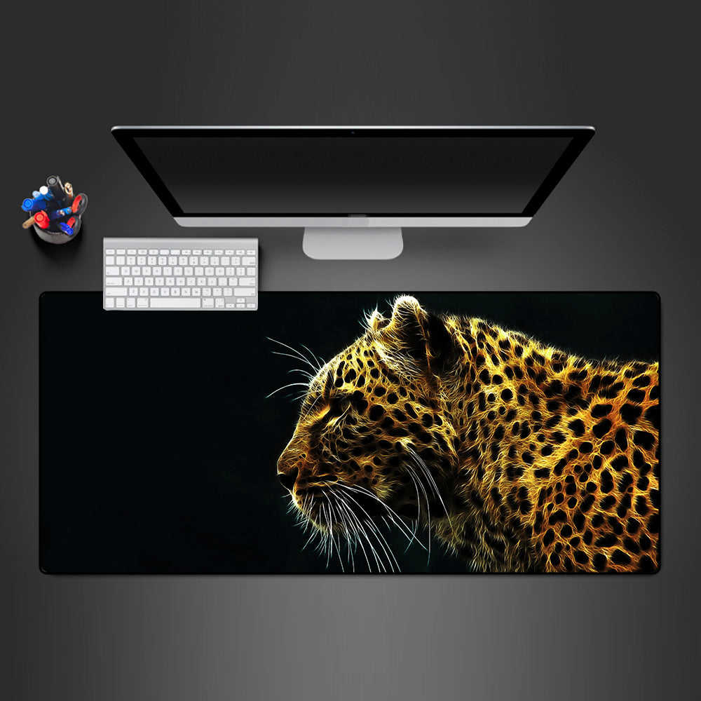Leopard Design M-XXL Size Gaming Mouse Pad, Computer Desk Mat
