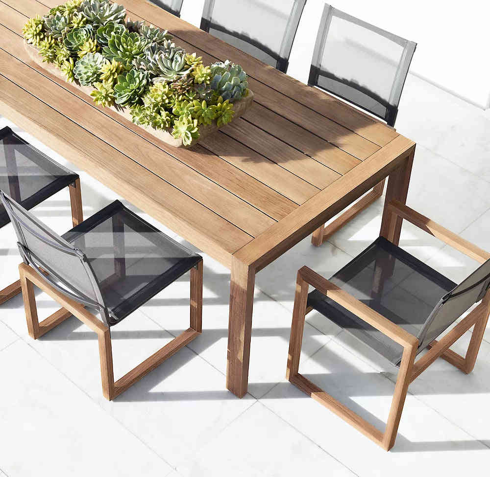 RH Aegean Rectangular Dining Table